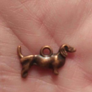 Copper DACHSHUND Doxie Wiener Dog Charm